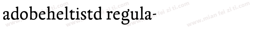 adobeheltistd regula字体转换